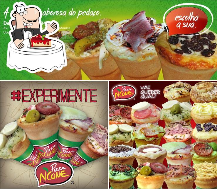 Pizza N'Cone serve uma seleção de pratos doces