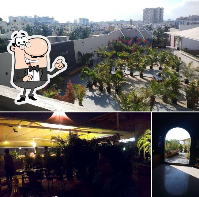 The exterior of TRIPLE EIGHT Rooftop Bar & Kitchen