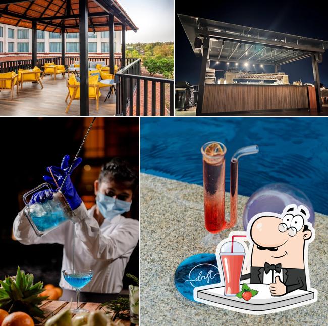 Enjoy a drink at Drift Pool Bar