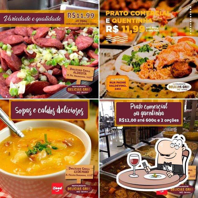 Comida em Restaurante Delícias Grill