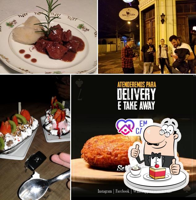 Sete Gatos oferece uma gama de sobremesas