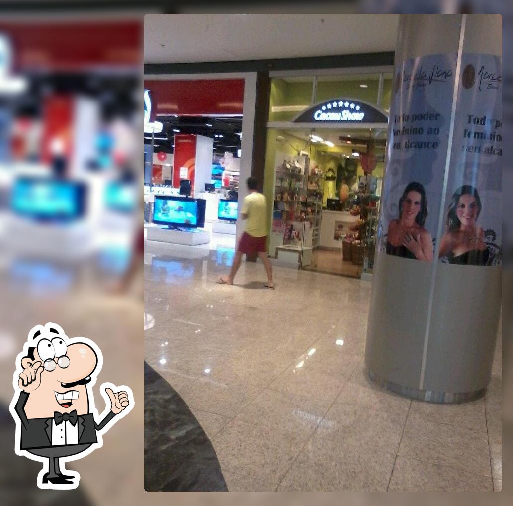 O interior do Cacau Show