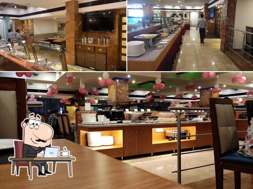 The interior of A Bleu Basil