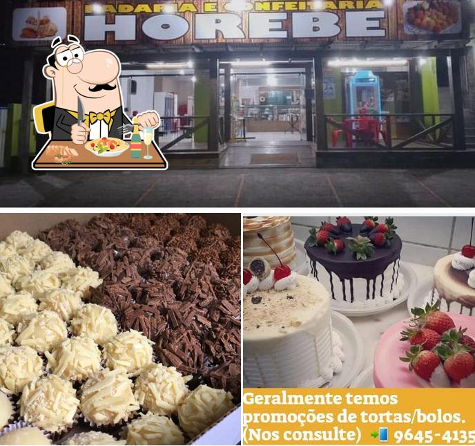 Platos en Padaria e Confeitaria Horebe ( centro de Arroio do Sal)