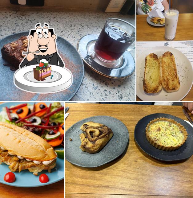 Bolo de chocolate em Café Café São Bernardo