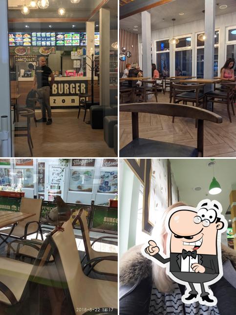 L'intérieur de Burger Zone