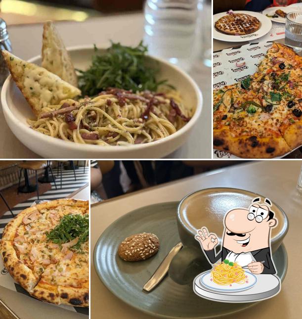 Spaghetti carbonara at Celona - Diner & Bar