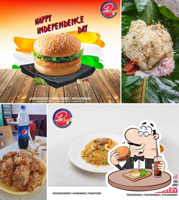 Hamburger at Leo's Restaurant Kozhencherry