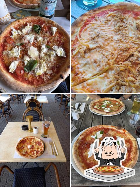 Essayez de nombreux types de pizzas