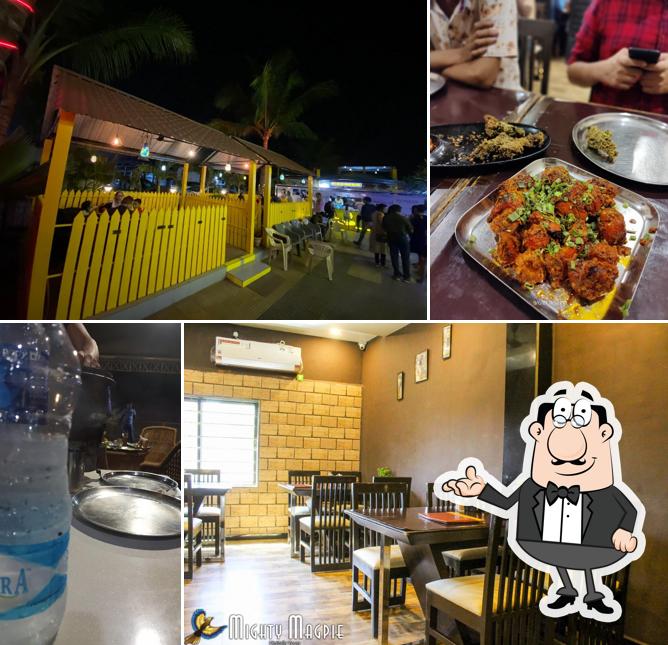 Take a seat at one of the tables at Nawab Family Dhaba