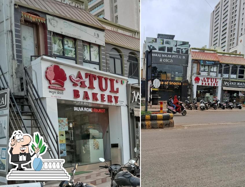 The exterior of Atul Bakery Nana Mauva Rajkot