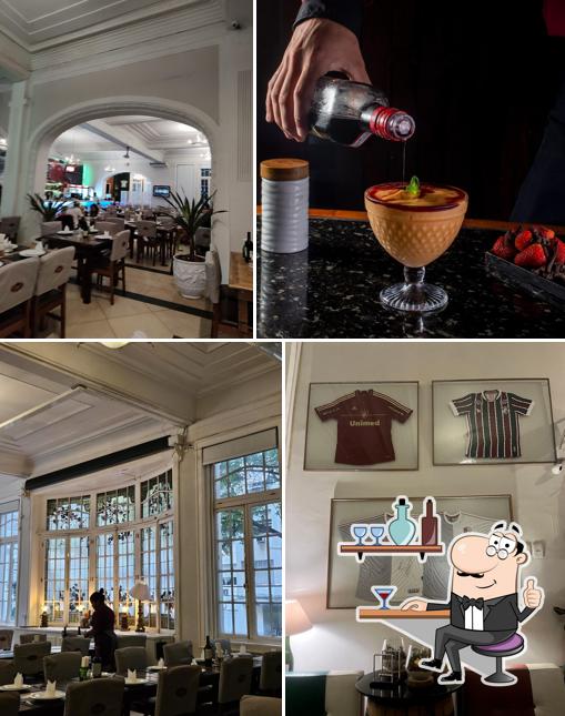 Sente em uma das mesas no Dom Hélio Laranjeiras