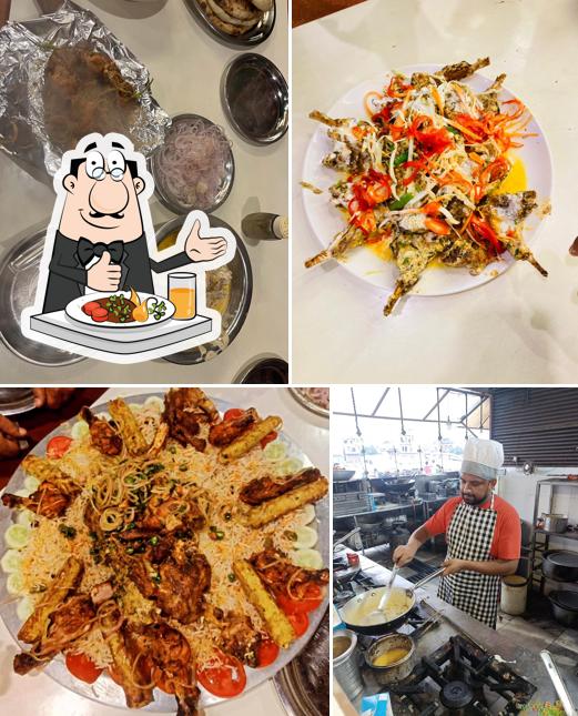 Food at Al Khuzaima Restaurant