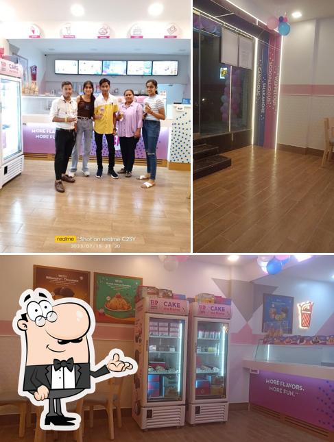 Check out how Baskin Robbins , ram raghu plaza, bhagirathi devi marg , khandari looks inside