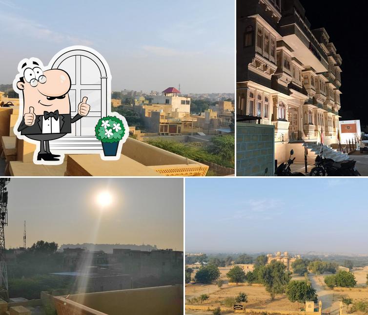 Enjoy the view outside Antra's Kitchen - Palace View & Fort View Multicuisine Restaurant