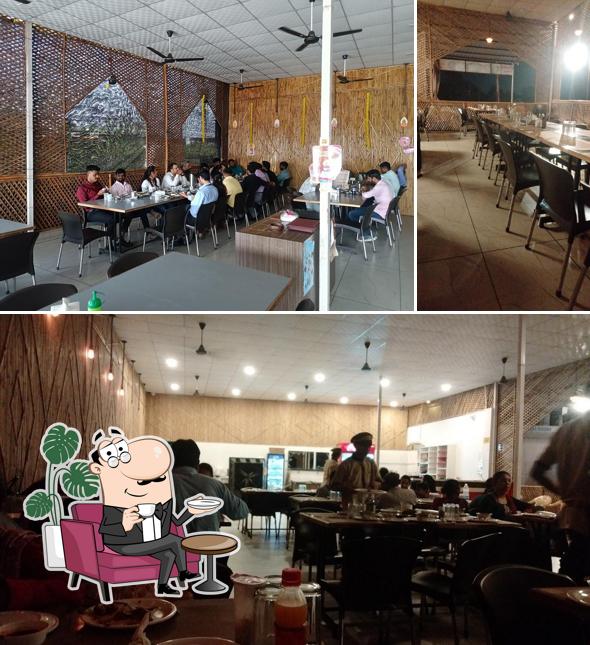 The interior of Jay Ambe Restuarant