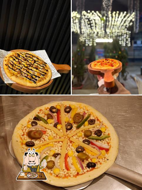 Pick various types of pizza