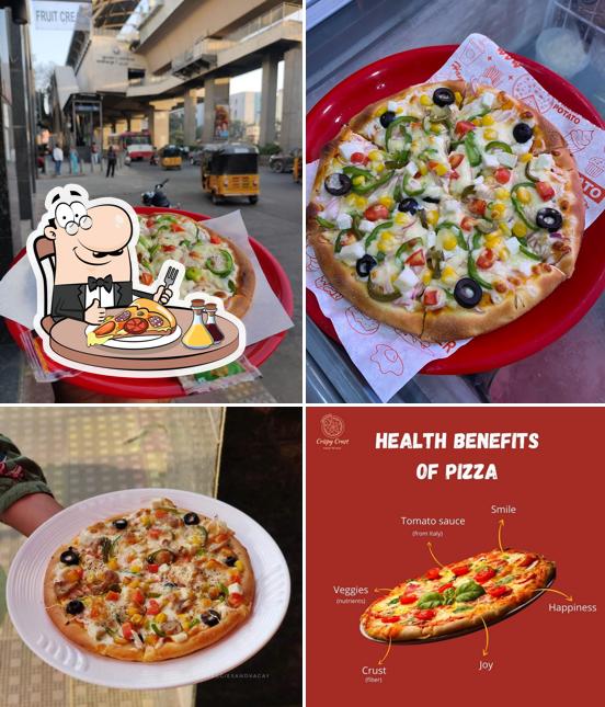 Try out pizza at Crispy Crust - Pizzas & More