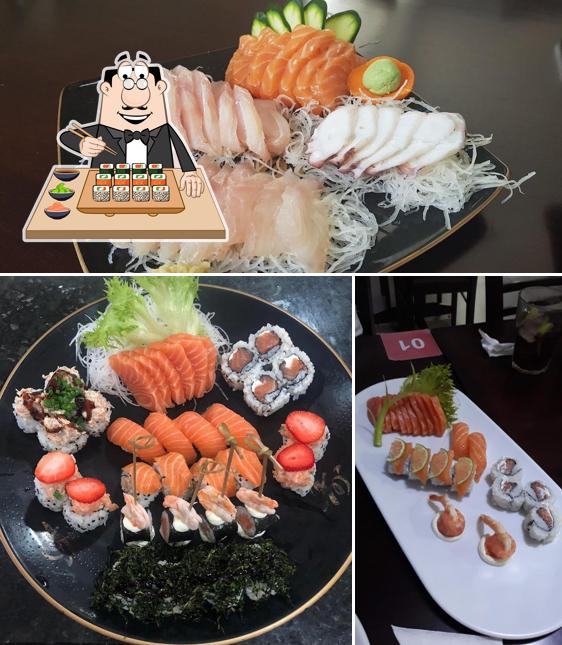 Peça diversas opções de sushi