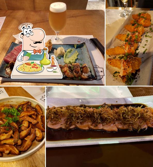 Comida em Yujin Temakeria