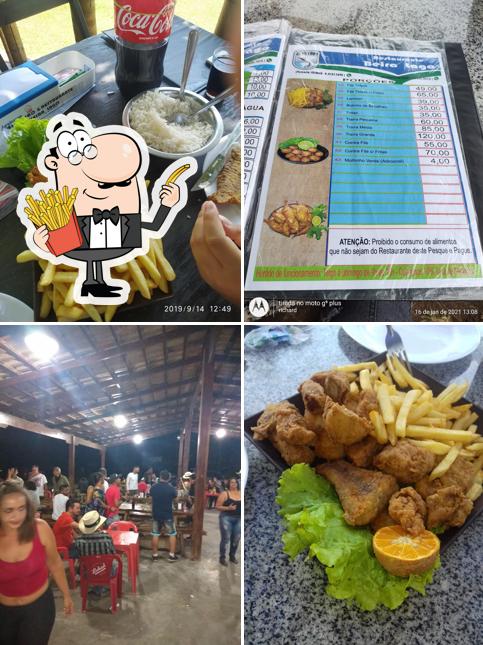 Experimente fritas no Restaurante e Pesque Pague Ariri