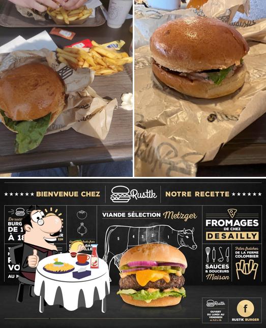 Faites-vous plaisir avec un hamburger à RUSTIK