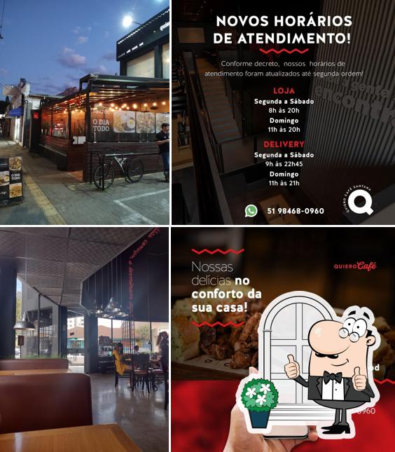 Veja imagens do exterior do Quiero Café