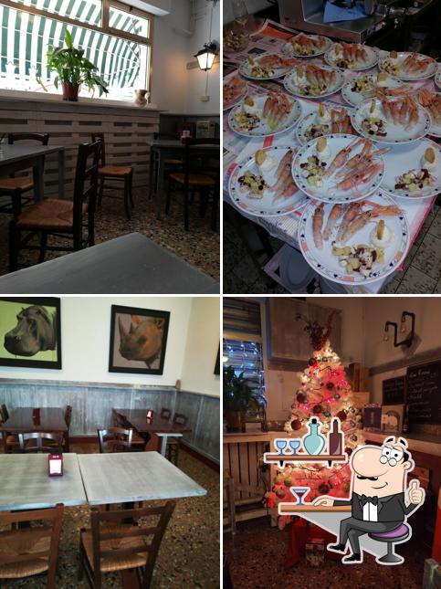 Gli interni di Bacaro al Cacciatore