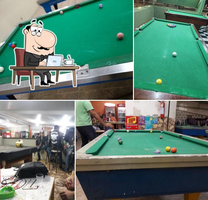 O interior do Bar Snooker