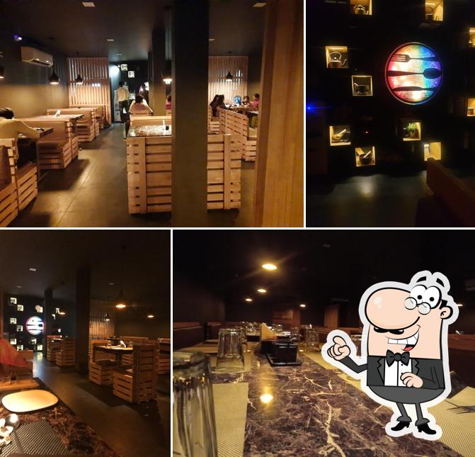 Take a seat at one of the tables at Reeves Restaurant