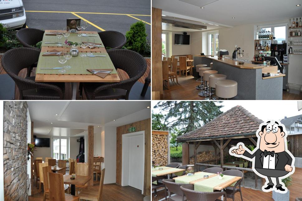 Siediti a un tavolo di Restaurant Rosengarten