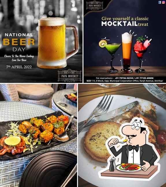 Food at Papa Whiskey Amritsar