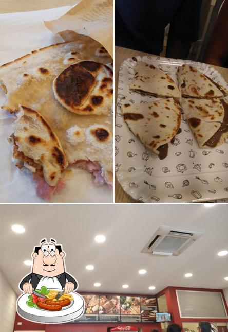 Questa è la immagine che mostra la cibo e interni di La Piadineria