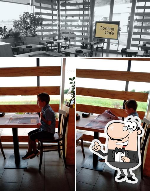 Gli interni di Confine Cafe da Nadia e Michela