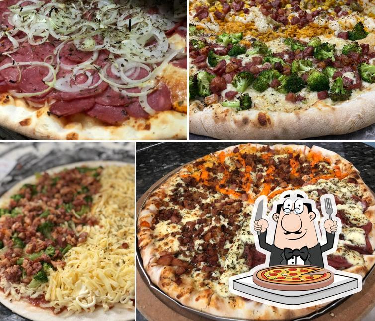 Escolha diferentes estilos de pizza