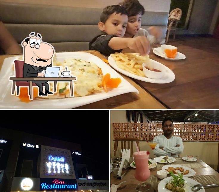 The interior of R K Bar and Restaurant