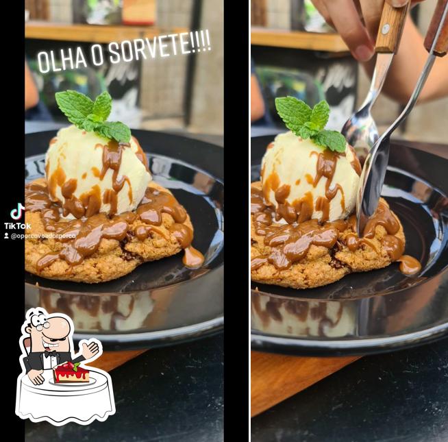 O Porco Voador serve uma gama de pratos doces