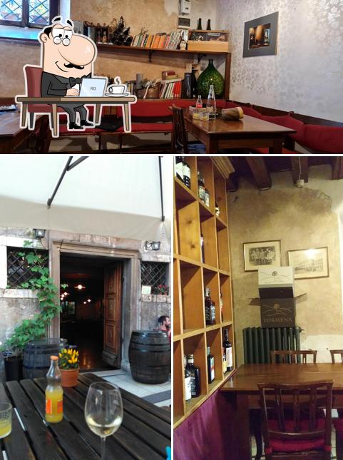 Dai un'occhiata agli interni di Osteria Mezzaterra