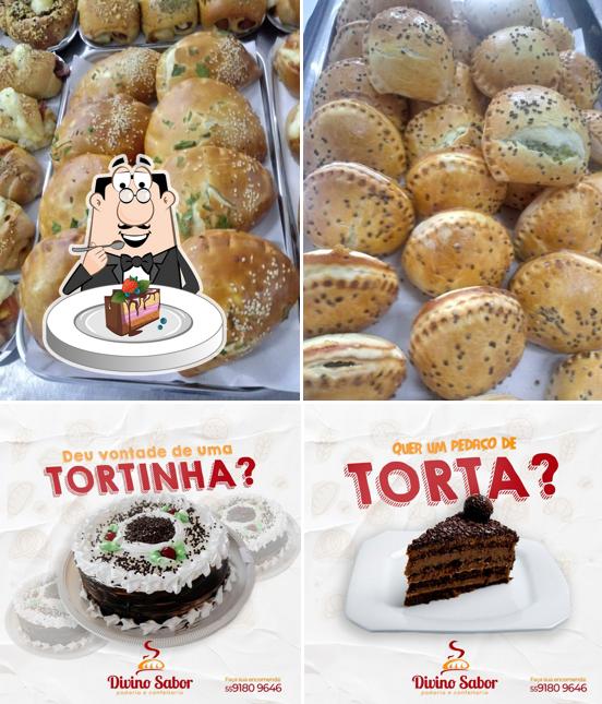 Bolo de chocolate em Divino Sabor - Padaria e Confeitaria