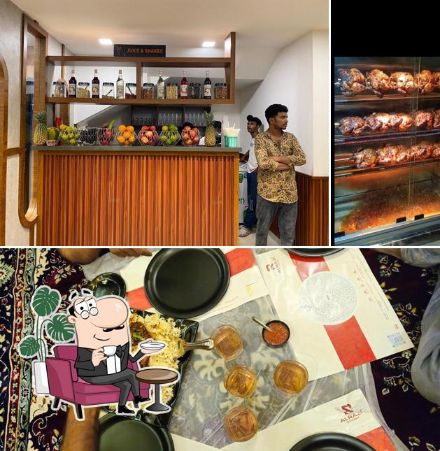 The image of interior and food at AL RAZI RESTAURANT ALAPPUZHA