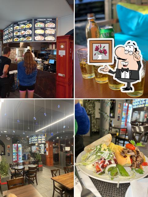 Installez-vous à l'une des tables de Big Chefs Kebab