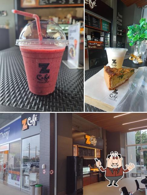 Esta é a imagem mostrando comida e exterior no Z Café Plínio Mall