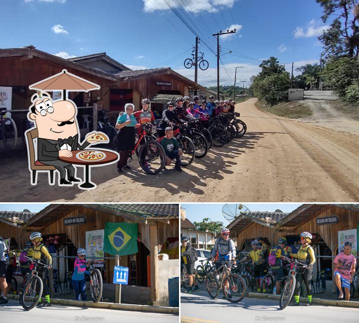 Você pode espairecer no na área externa do Recanto do Ciclista - Bar do Adão