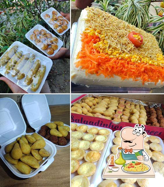Comida em Dona Glória salgados e empadas