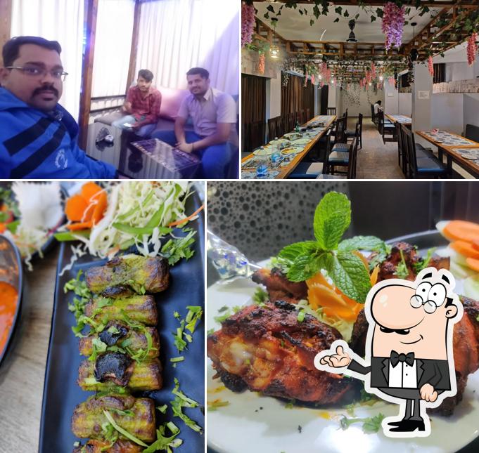 The picture of interior and food at VISHAL COMFORTS