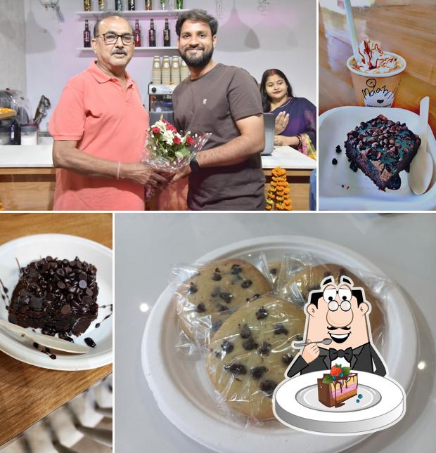 Chocolate cake at One zero, Coffee