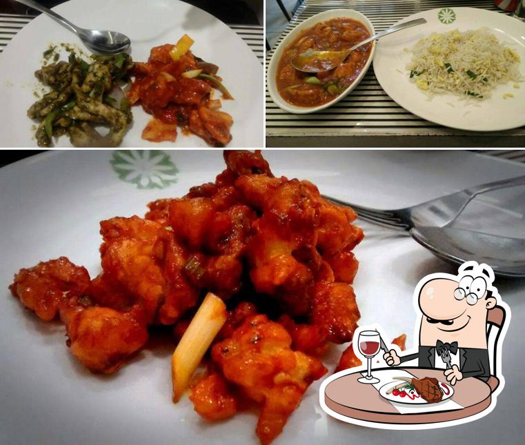 Order meat dishes from the menu