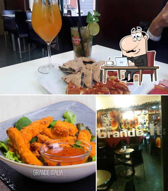 Guarda la immagine che mostra la interni e cibo di Lounge Bar & Coffee Grande Italia
