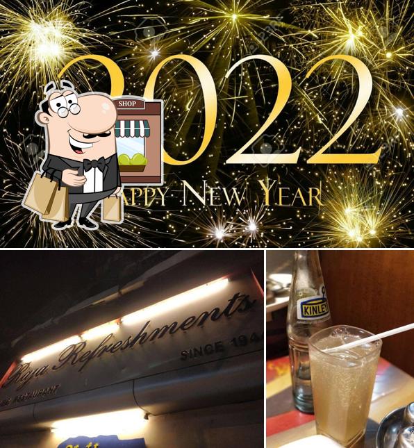 Take a look at the image displaying exterior and beverage at Raja Refreshments