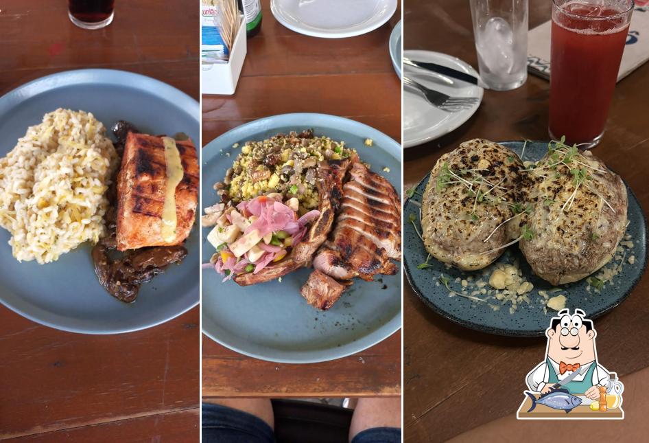 Salmão grelhado em Riô - Drinks & Comida